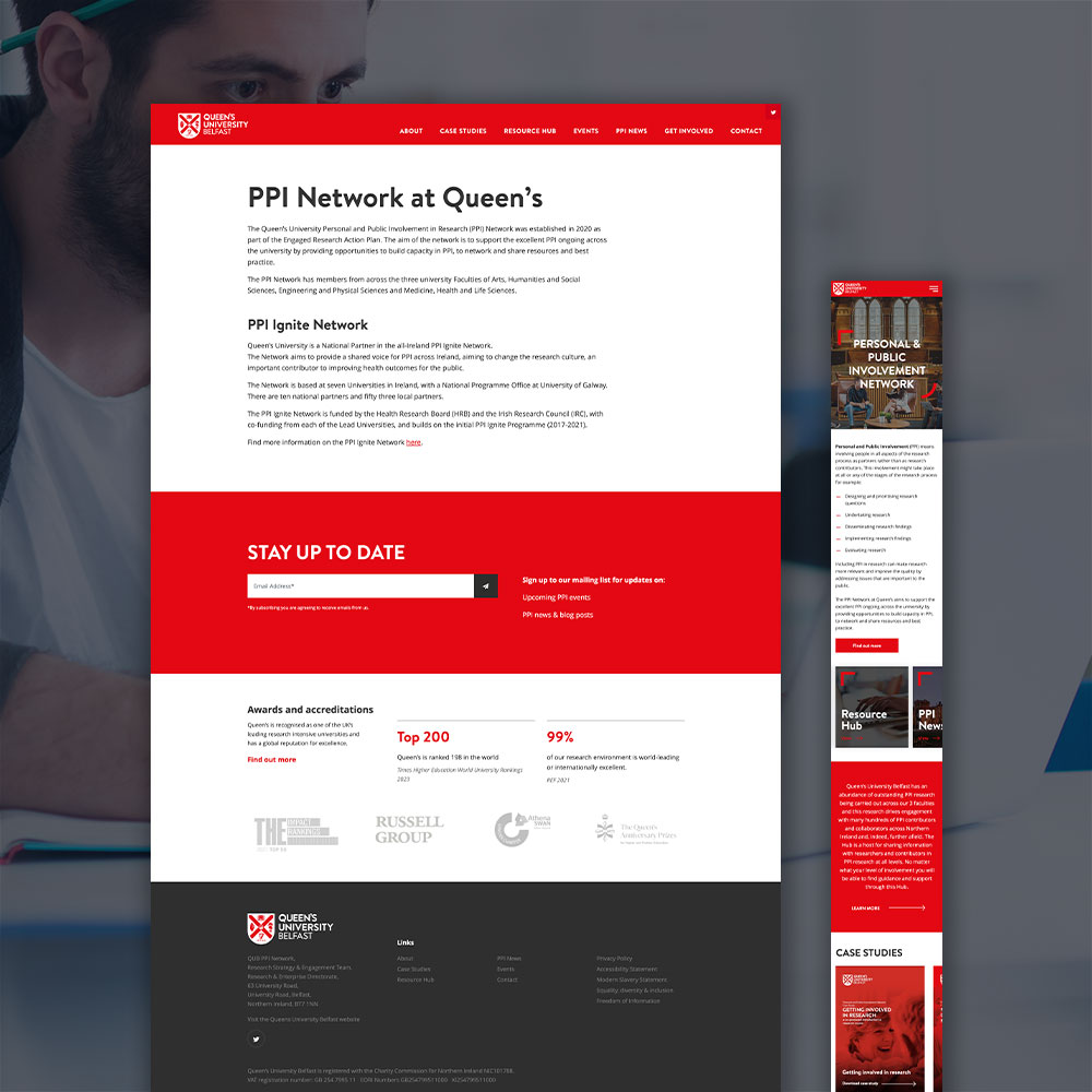 The PPI Network at Queen’s sign up page