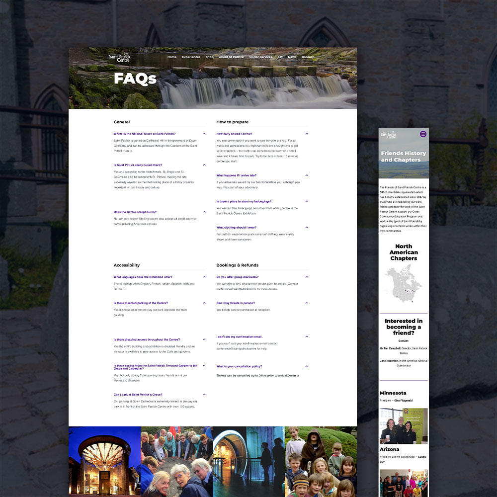 The Saint Patrick Centre frequently asked questions page