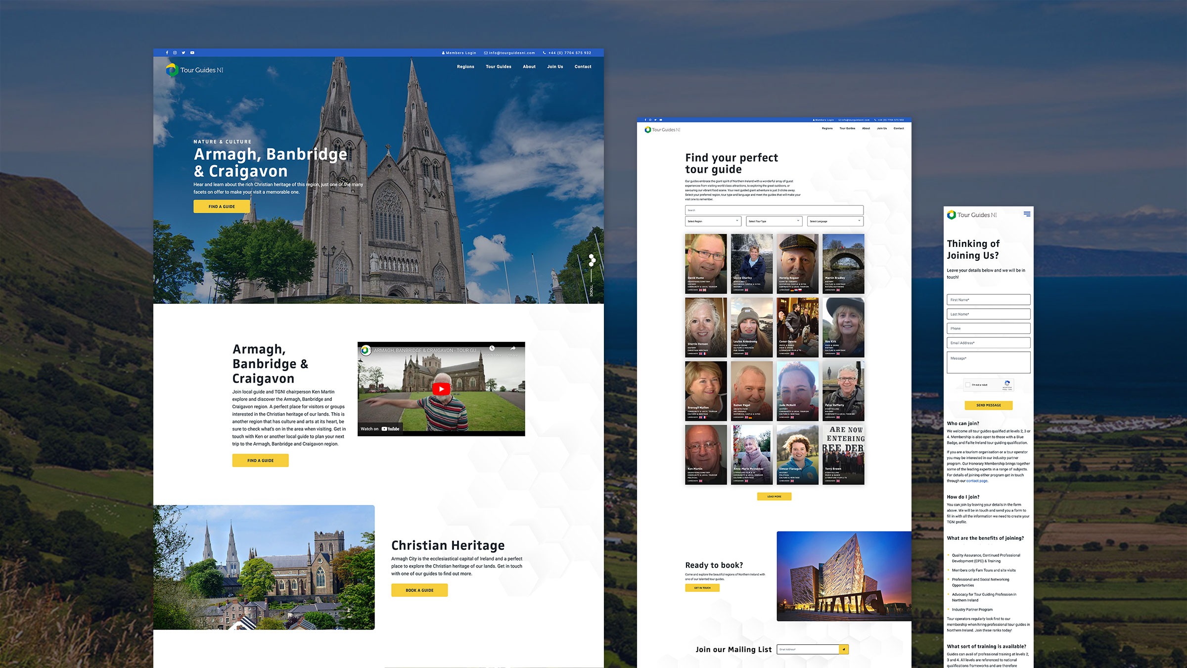 Tour Guides NI regional pages for Armagh, Banbridge and Craigavon